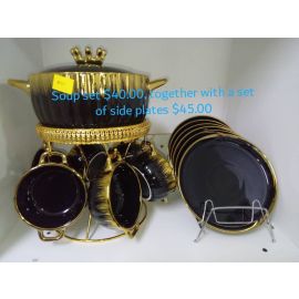 soup set and side plates (13pieces)