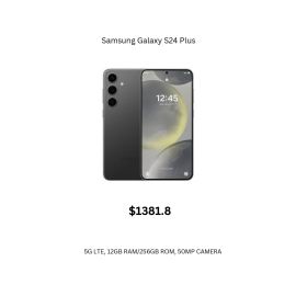 Samsang Galaxy S24 Plus(5G LTE, 12GB RAM, 256GB ROM, 50MP CAM)